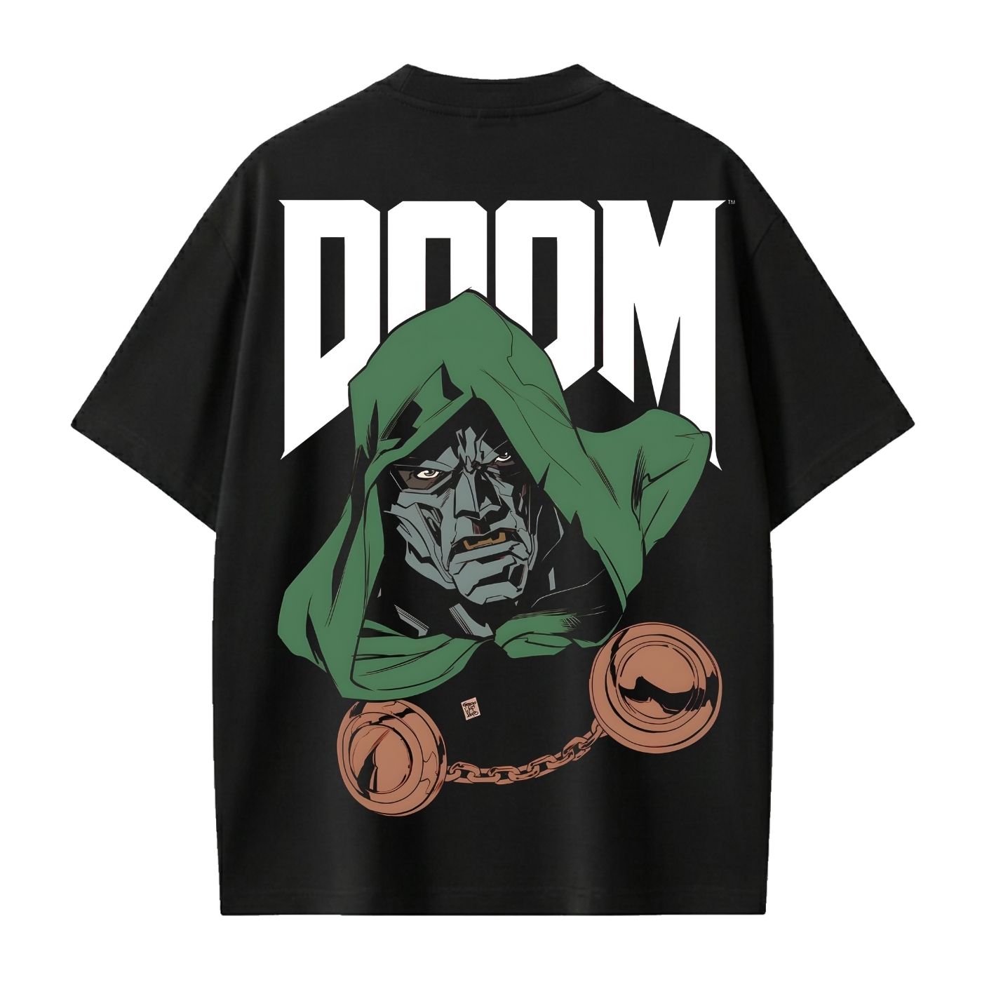 Polo Oversize Doctor Doom Logo Clásico