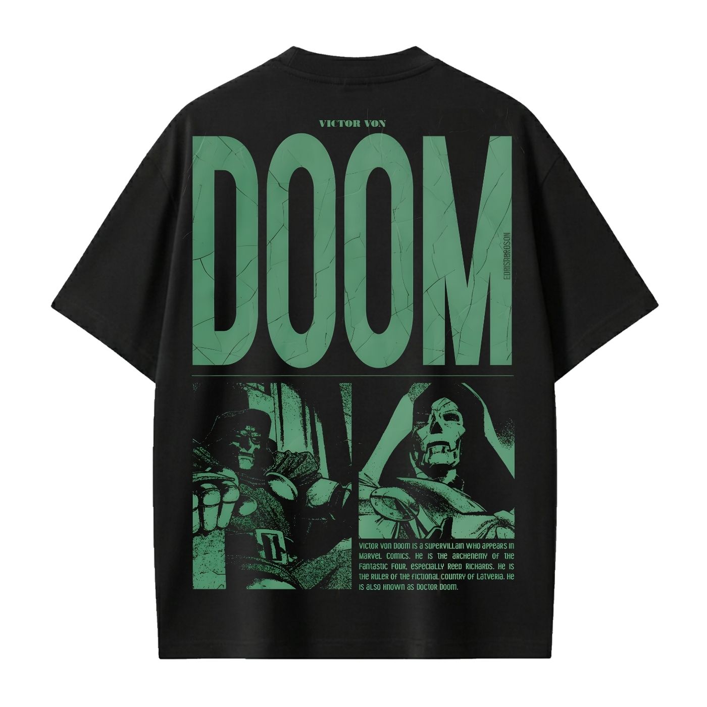 Polo Oversize Doctor Doom Victor Von Doom Cómic Retro