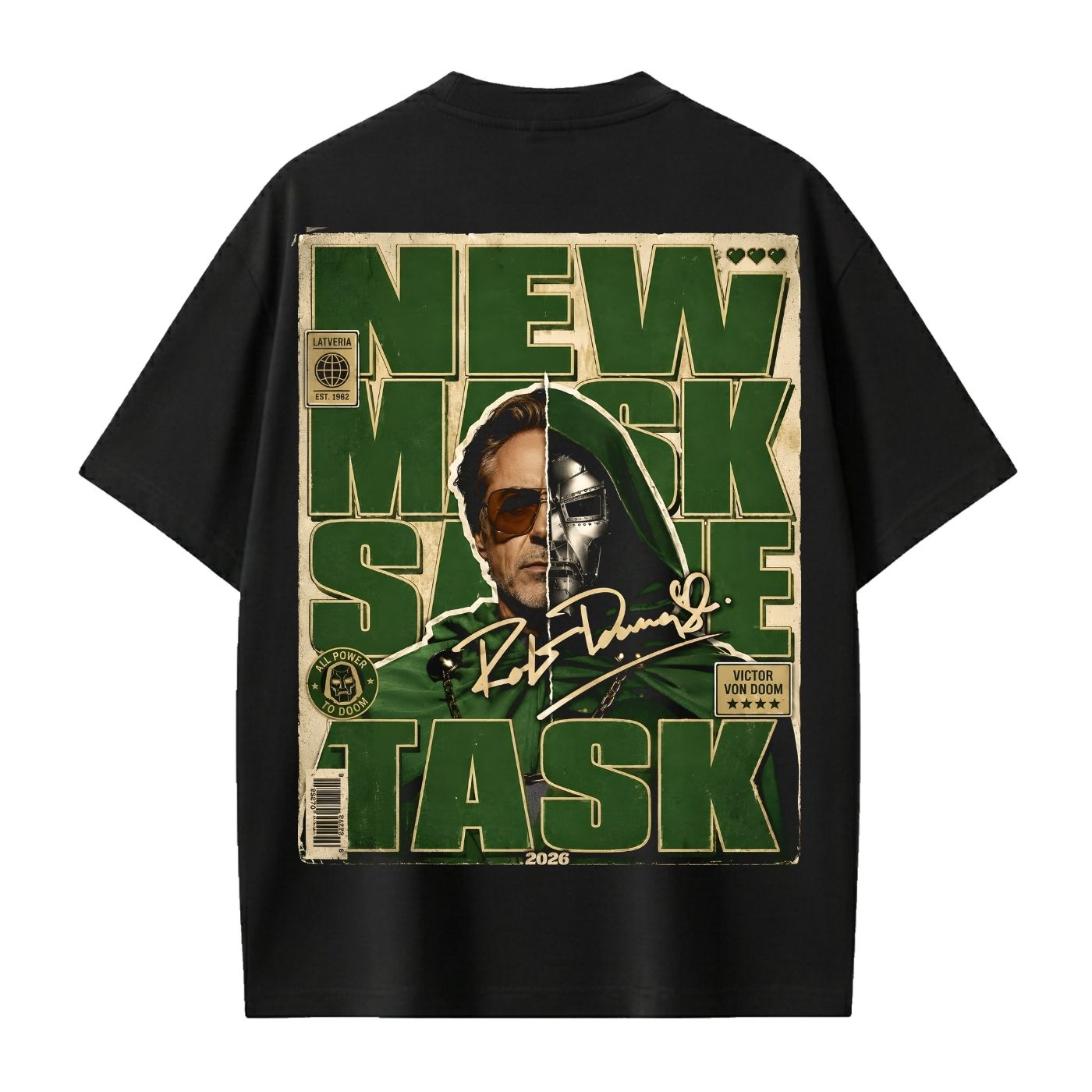 Polo Oversize Doctor Doom New Mask Same Task Robert Downey
