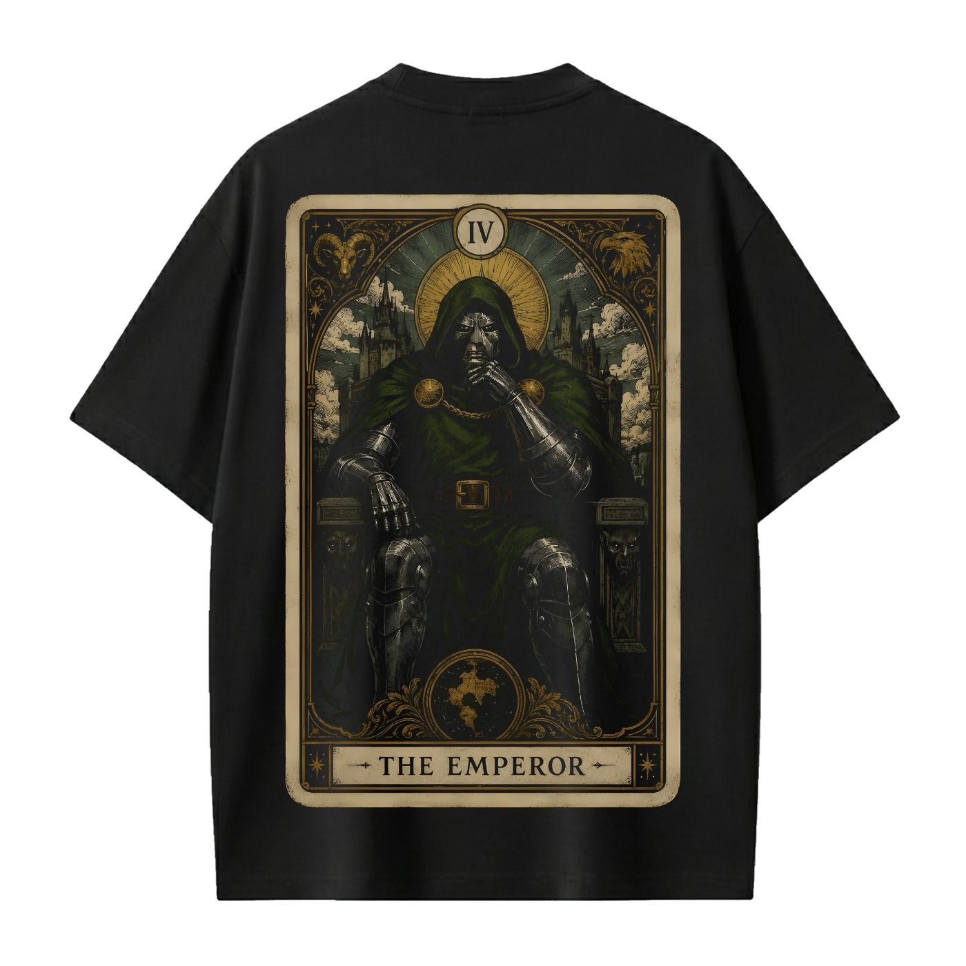 Polo Oversize Doctor Doom Carta Tarot The Emperor